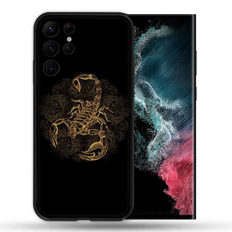 Coque compatible Magsafe Pour Samsung Galaxy S22 Ultra Animal Scorpion Fresque