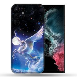 Coque compatible Magsafe Pour Samsung Galaxy S22 Ultra Fantastique Licorne Céleste