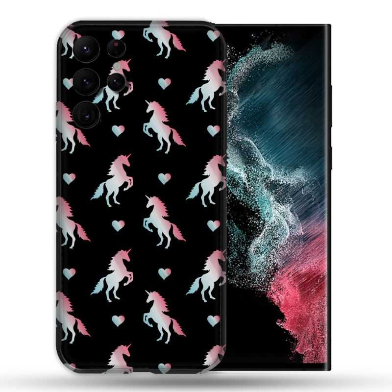 Coque compatible Magsafe Pour Samsung Galaxy S22 Ultra Fantastique Licorne Pattern