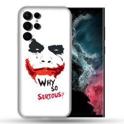 Coque compatible Magsafe Pour Samsung Galaxy S22 Ultra Joker Blanc