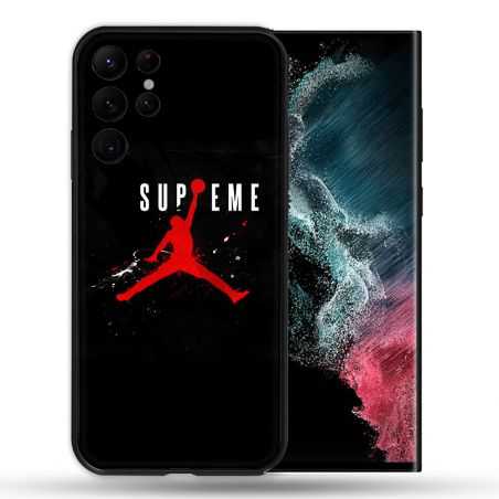 Coque compatible Magsafe Pour Samsung Galaxy S22 Ultra Jordan Supreme Noir