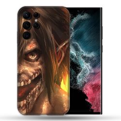 Coque compatible Magsafe Pour Samsung Galaxy S22 Ultra Manga Attaque Titans Eren Titan