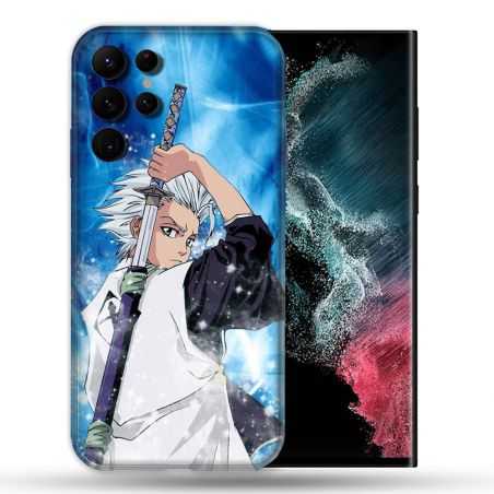 Coque compatible Magsafe Pour Samsung Galaxy S22 Ultra Manga Bleach Hitsugaya