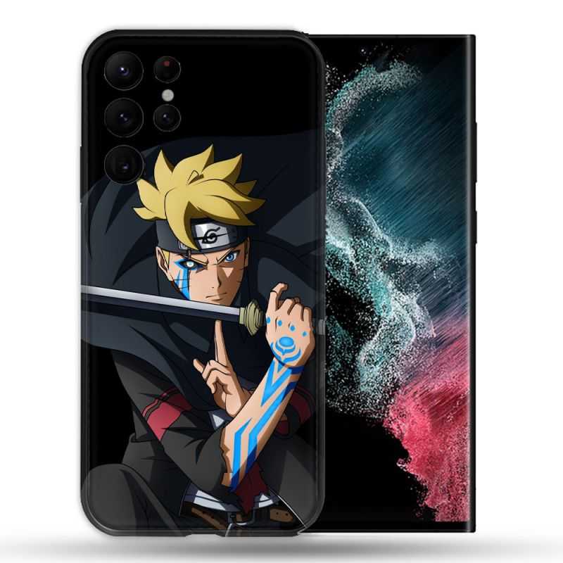 Coque compatible Magsafe Pour Samsung Galaxy S22 Ultra Manga Boruto Tatouage