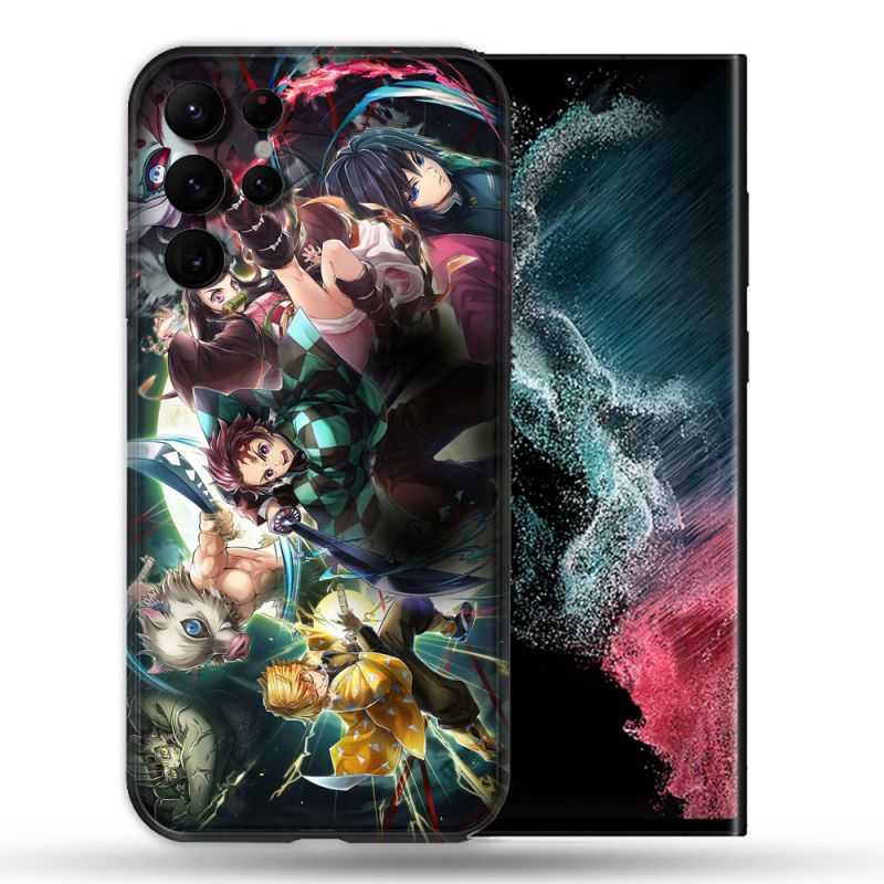 Coque compatible Magsafe Pour Samsung Galaxy S22 Ultra Manga Demon Slayer Groupe