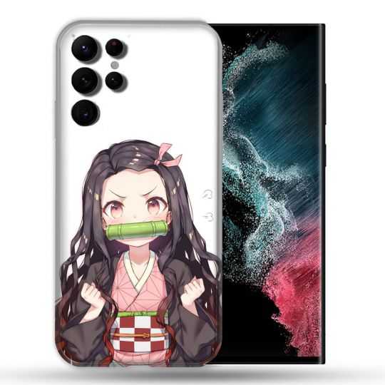 Coque compatible Magsafe Pour Samsung Galaxy S22 Ultra Manga Demon Slayer Nezuko