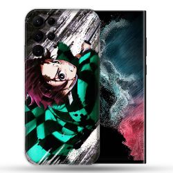 Coque compatible Magsafe Pour Samsung Galaxy S22 Ultra Manga Demon Slayer Tanjiro