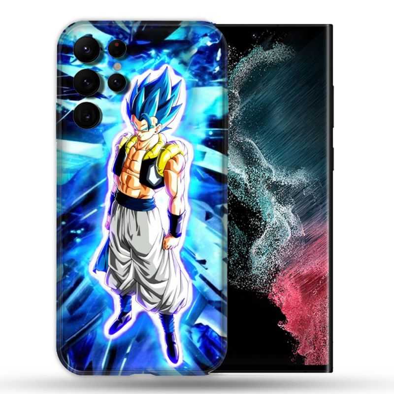 Coque compatible Magsafe Pour Samsung Galaxy S22 Ultra Manga Dragon Ball Gogeta Lumiere
