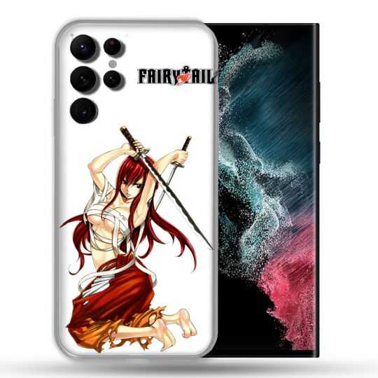 Coque compatible Magsafe Pour Samsung Galaxy S22 Ultra Manga Fairy Tail Erza