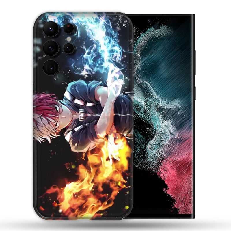Coque compatible Magsafe Pour Samsung Galaxy S22 Ultra Manga My Hero Academia Shoto
