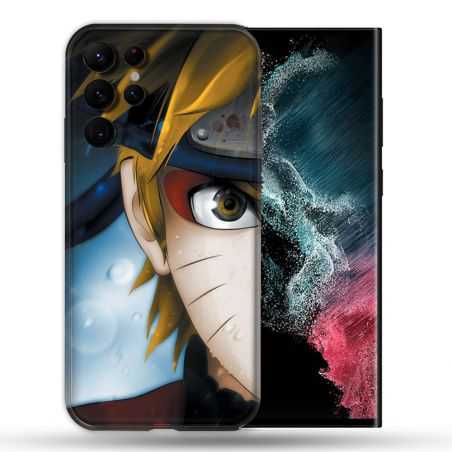 Coque compatible Magsafe Pour Samsung Galaxy S22 Ultra Manga Naruto Blanc