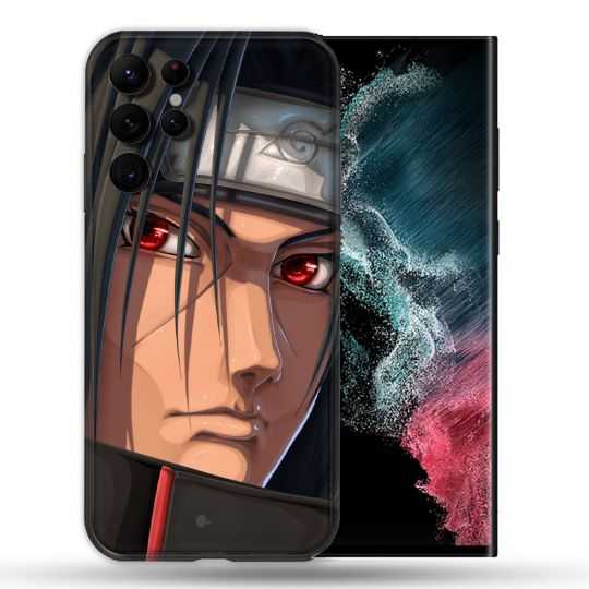 Coque compatible Magsafe Pour Samsung Galaxy S22 Ultra Manga Naruto Itachi Visage