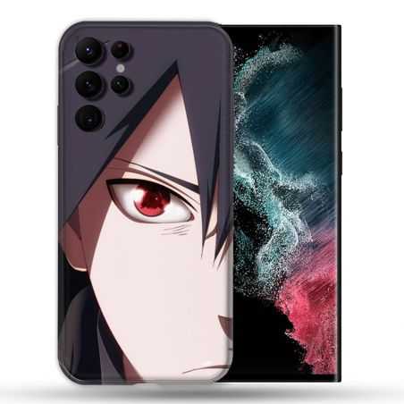 Coque compatible Magsafe Pour Samsung Galaxy S22 Ultra Manga Naruto Sasuke visage