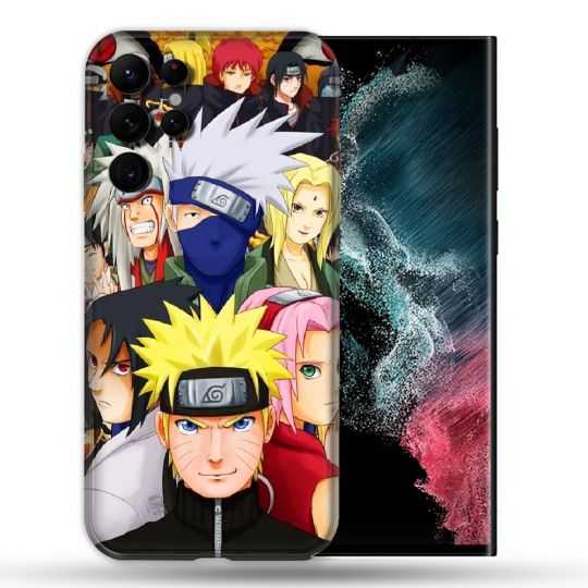 Coque compatible Magsafe Pour Samsung Galaxy S22 Ultra Manga Naruto Team