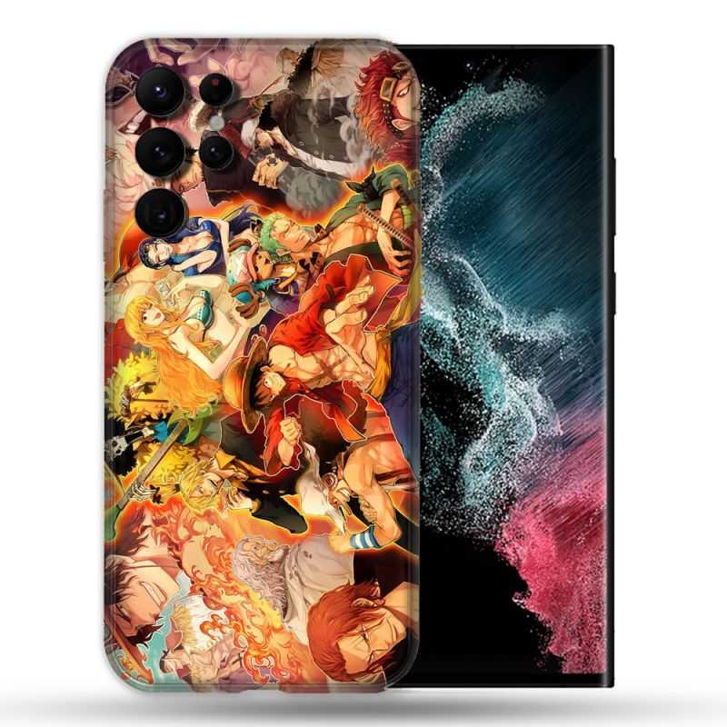 Coque compatible Magsafe Pour Samsung Galaxy S22 Ultra Manga One Piece Nakama