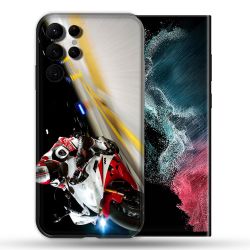 Coque compatible Magsafe Pour Samsung Galaxy S22 Ultra Moto Course GP R6