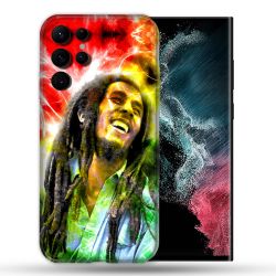 Coque compatible Magsafe Pour Samsung Galaxy S22 Ultra Musique Bob Marley Color