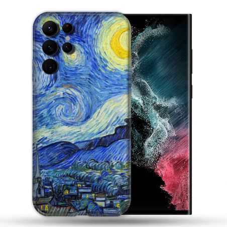 Coque compatible Magsafe Pour Samsung Galaxy S22 Ultra Peinture La nuit étoilée
