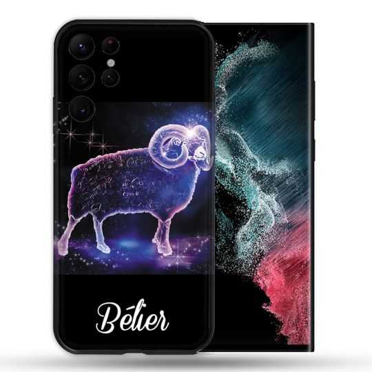 Coque compatible Magsafe Pour Samsung Galaxy S22 Ultra Signe Zodiaque 2 Bélier