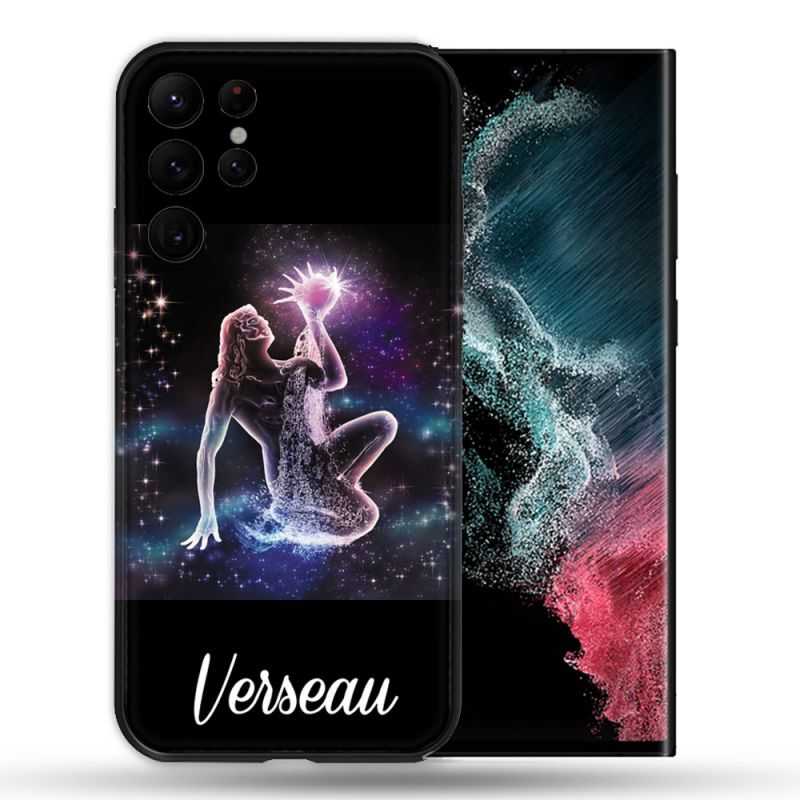Coque compatible Magsafe Pour Samsung Galaxy S22 Ultra Signe Zodiaque 2 Verseau