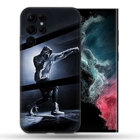 Coque compatible Magsafe Pour Samsung Galaxy S22 Ultra Sport Boxe Poing