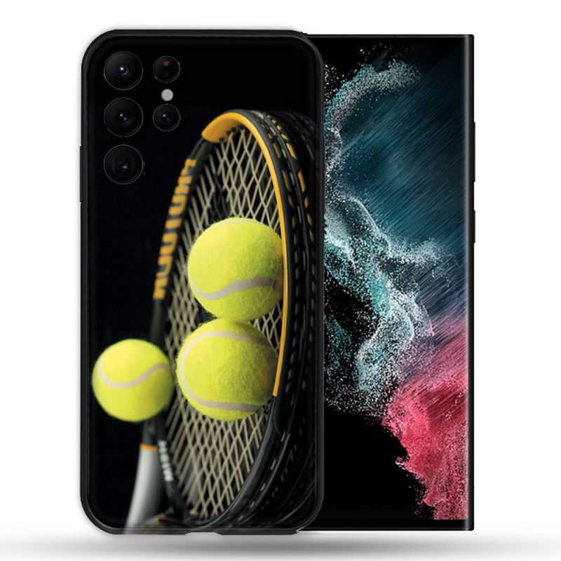 Coque compatible Magsafe Pour Samsung Galaxy S22 Ultra Sport Tennis Balls