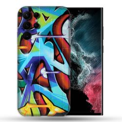 Coque compatible Magsafe Pour Samsung Galaxy S22 Ultra Street Art Graf Color