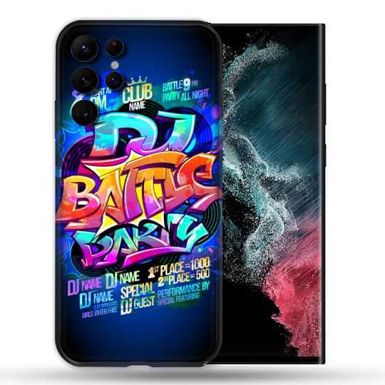 Coque compatible Magsafe Pour Samsung Galaxy S22 Ultra Street Art Rap