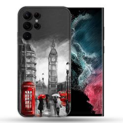 Coque compatible Magsafe Pour Samsung Galaxy S22 Ultra Voyage Angleterre Londres Vintage