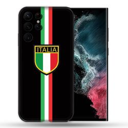 Coque compatible Magsafe Pour Samsung Galaxy S22 Ultra Voyage Italie 3 Noir