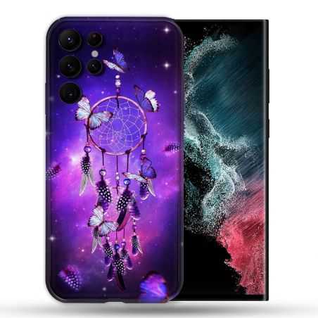 Coque compatible Magsafe Pour Samsung Galaxy S22 Ultra Zen Attrape Reve Papillon