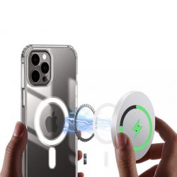 Coque compatible Magsafe Pour Samsung Galaxy S22 Ultra Animal Aigle Royal Noir