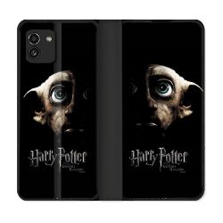 Housse Cuir Portefeuille pour Samsung Galaxy A03 Harry Potter Hollows Dobby