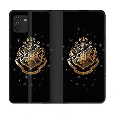 Housse Cuir Portefeuille pour Samsung Galaxy A03 Harry Potter Poudlard