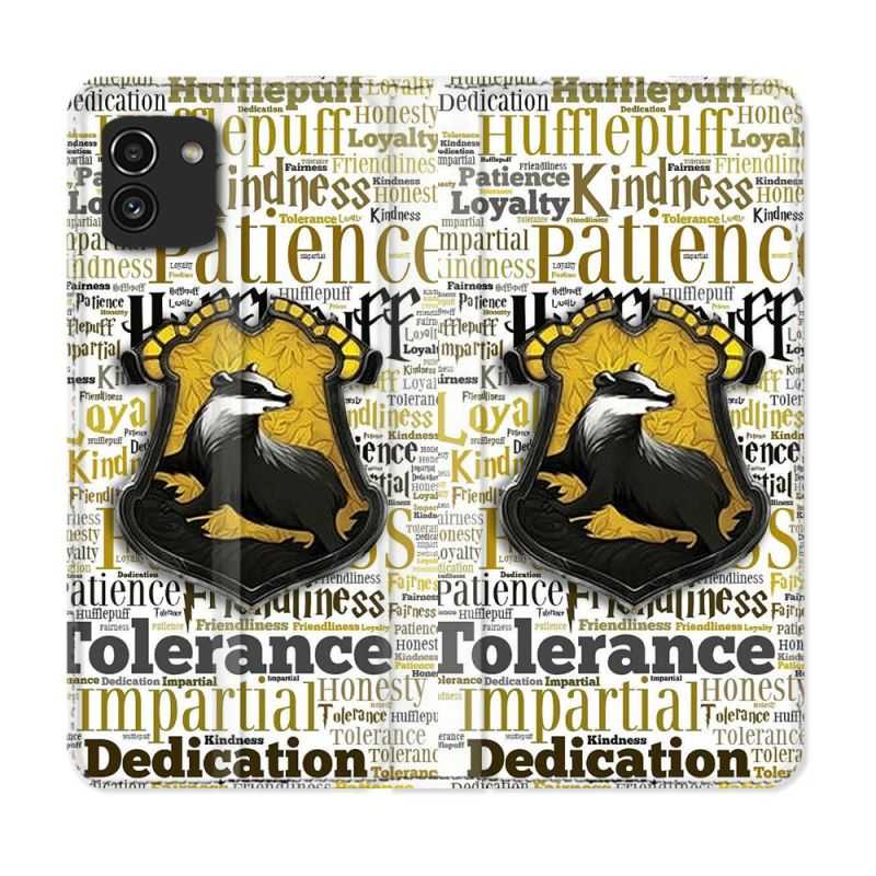 Housse Cuir Portefeuille pour Samsung Galaxy A03 Harry Potter Poursouffle
