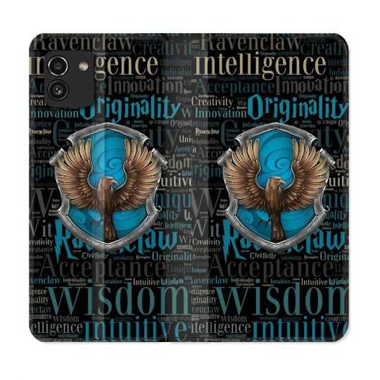 Housse Cuir Portefeuille pour Samsung Galaxy A03 Harry Potter Serdaigle