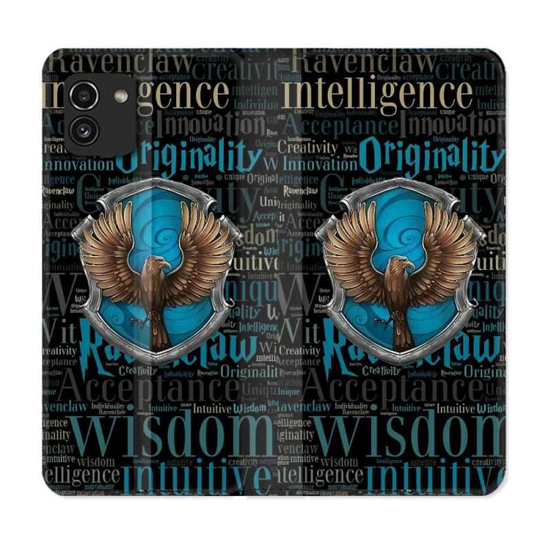 Housse Cuir Portefeuille pour Samsung Galaxy A03 Harry Potter Serdaigle