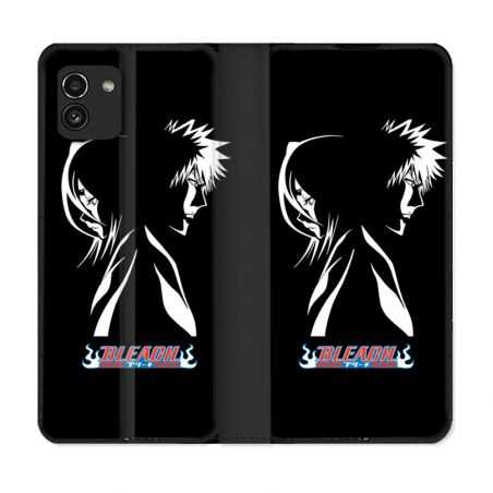 Housse Cuir Portefeuille pour Samsung Galaxy A03 Manga Bleach Duo