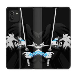 Housse Cuir Portefeuille pour Samsung Galaxy A03 Manga Boruto Epée