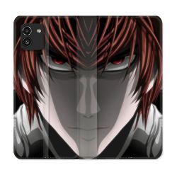 Housse Cuir Portefeuille pour Samsung Galaxy A03 Manga Death Note Kira