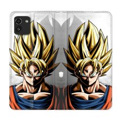 Housse Cuir Portefeuille pour Samsung Galaxy A03 Manga Dragon Ball Sangoku Portrait