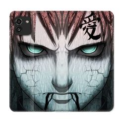 Housse Cuir Portefeuille pour Samsung Galaxy A03 Manga Naruto Gaara