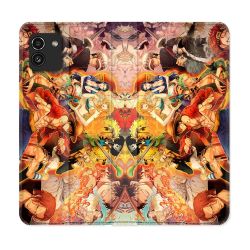 Housse Cuir Portefeuille pour Samsung Galaxy A03 Manga One Piece Nakama