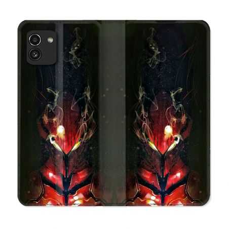 Housse Cuir Portefeuille pour Samsung Galaxy A03 Manga Solo Leveling Igris