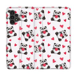Housse Cuir Portefeuille pour Samsung Galaxy A13 4G Animal Panda Color