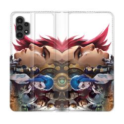 Housse Cuir Portefeuille pour Samsung Galaxy A13 4G Arcane Jynx Sœur