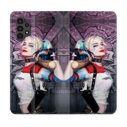 Housse Cuir Portefeuille pour Samsung Galaxy A13 4G Harley Quinn Batte