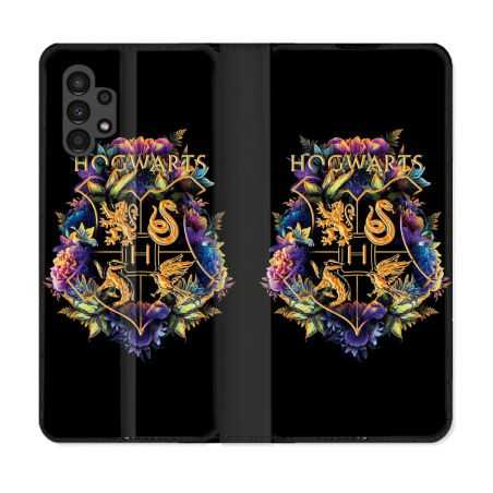 Housse Cuir Portefeuille pour Samsung Galaxy A13 4G Harry Potter Hogwarts