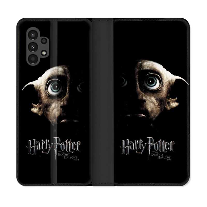 Housse Cuir Portefeuille pour Samsung Galaxy A13 4G Harry Potter Hollows Dobby