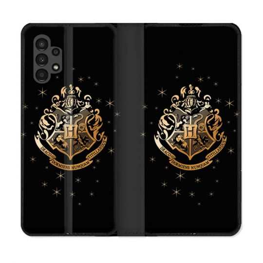 Housse Cuir Portefeuille pour Samsung Galaxy A13 4G Harry Potter Poudlard
